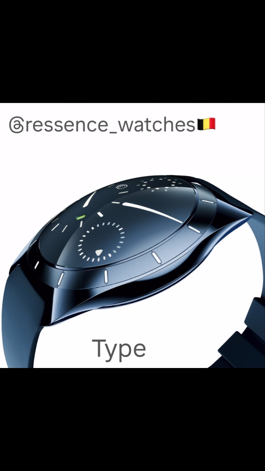 @ressence_watches 🇧🇪 introducing Type10!
Shaped by evolution.
What would a mechanical watch look like if it evolved following the laws of nature rather than those of engineering?
That question sits at the heart of the new Ressence TYPE 10 DN (Dark Night), limited to 100 pieces.
TYPE 10 began in 2022 with a few promising sketches on Post-its, stuck to Benoît Mintiens’s computer screen. Every few months, another layer was added. A lasagna of ideas slowly took shape, each sketch building on the last. What began as separate watch components gradually evolved into one coherent form. Four years later, TYPE 10 emerged: Ressence’s first oil-filled watch powered by its own movement. Carved by time and thought.
“The first cars were essentially carriages with engines added to them,” he says. “Over time, all those separate elements became increasingly integrated. You see the same thing with aircraft, from wings and bodies bolted together to the shape of a modern fighter jet. TYPE 10 went through that same evolution, on Post-its.”
TYPE 10 applies this thinking to watchmaking.
Its form draws on the same principles of adeptness, seamlessness and hydrodynamics that shape animals in nature. Flowing surfaces meet precise edges. The case continues into the strap; the sapphire follows the form of the case; the dial appears to rise towards its surface.
TYPE 10 becomes one continuous object, shaped by the question of what form a watch might naturally evolve towards if it were sculpted by nature. 
@martinpulli 🇺🇸 #ressence #ressencetype10 @ressencewatches