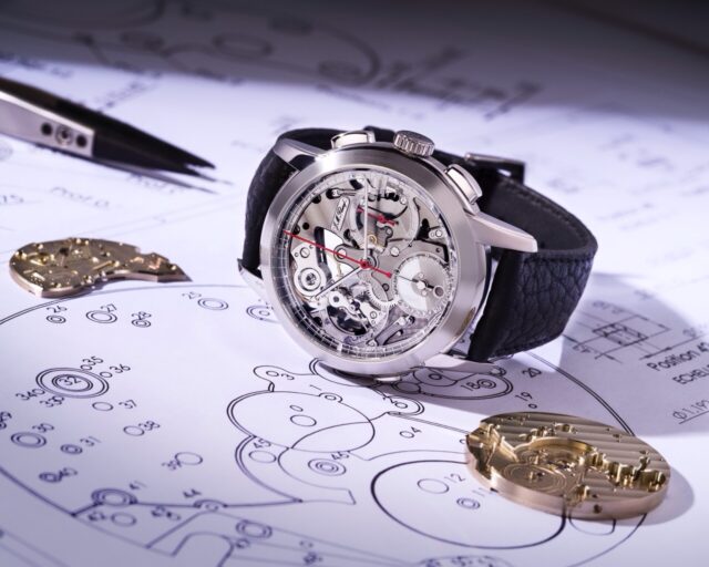 @fleurymanufacture 🇨🇭 @fleury_jm 🇨🇭 
The FXR-4 Chronograph Openwork Edition places the caliber at the very heart of the experience. A sapphire dial reveals the 279 components calibre in unprecedented depth, while carefully opened bridges and new sculpted components allow light to penetrate the movement, offering a direct reading of its architecture, its energy, and its rhythm, beating at 21'600 vibrations per hour. 
The chronograph manual-winding FM04 calibre is entirely conceived and manufactured in-house. Its open construction enhances the dialogue between function and form, revealing with beauty the choreography of levers, wheels, and the column-wheel with horizontal clutch mechanism in motion.
Photography by @g_mangilli ….generously shared in support of Fleury Manufacture.

 @martinpulli 🇺🇸 what drives you?⚙️