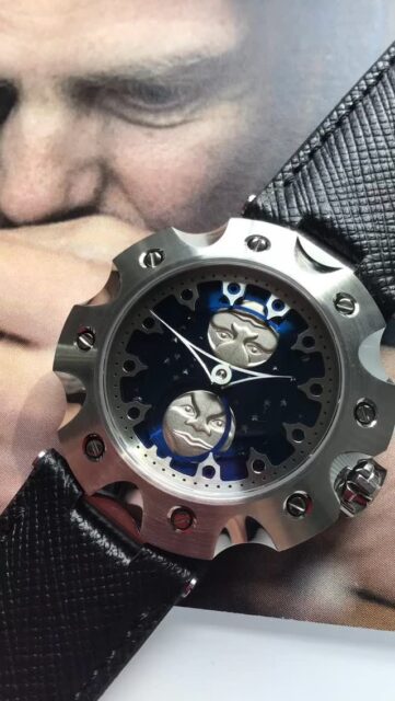 @sarpanevawatches 🇫🇮 @studiosarpaneva 🇫🇮 
Supernova Moonphase, from the watchmaker with a personal, lifelong relationship with the 🌖!
@martinpulli 🇺🇸 I’ll tell you more about the restless journey.