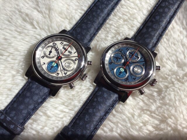 @christiaanvanderklaauw 🇳🇱 x2 Ariadne , triple calendar, moonphase, 24hr indication, self winding.
@martinpulli🇺🇸