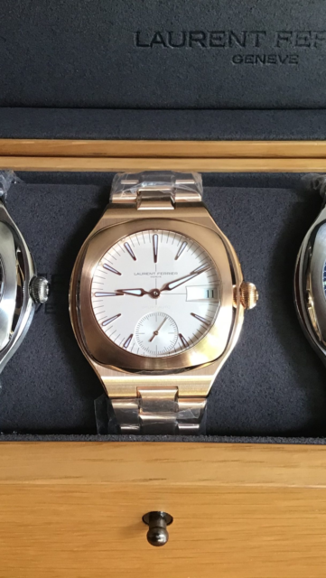 @laurent_ferrier 🇨🇭a box of Sporting fun! The latest, Sport Traveller. Sport Auto 79’(18kRG). Sport Auto.
@martinpulli 🇺🇸 exotic watches are fun!