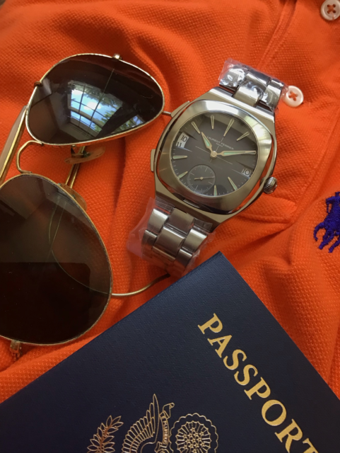 @laurent_ferrier 🇨🇭 Sport Traveller, grade 5 titanium, rapid change hour hand for easy adjustment between time zones. A long time, award winning complication from Laurent Ferrier, now into Sport mode! @martinpulli 🇺🇸 wherever you’re going, there you are. #laurentferrier #montreslaurentferrier #laurentferriersporttraveller